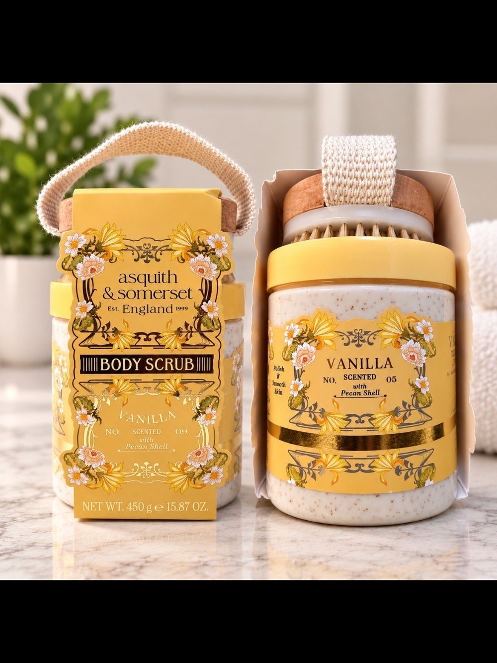 Asquith & Somerset Vanilla Body Scrub - Yellow